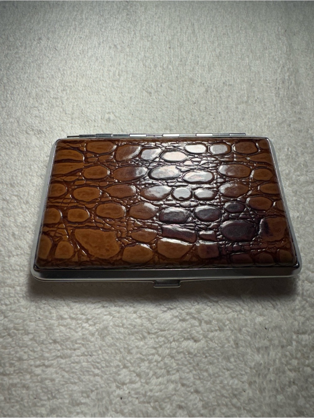 Fengda Double-Sided Cigarette Case Brown